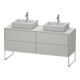 Duravit Waschtischunterschrank XSquare 160x54,8x77,8cm, 4 AZ, steh., betongr m-1