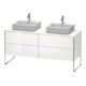 Duravit Waschtischunterschrank XSquare 160x54,8x77,8cm, 4 AZ, steh., graph matt