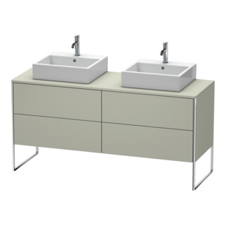 Duravit Waschtischunterschrank XSquare 160x54,8x77,8cm, 4 AZ, steh., Tau s-matt