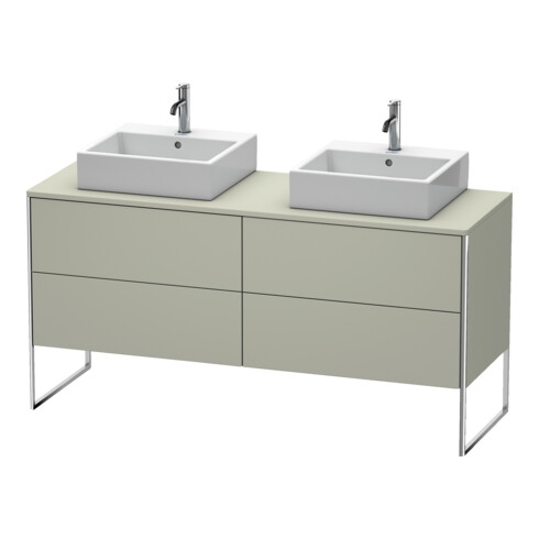 Duravit Waschtischunterschrank XSquare 160x54,8x77,8cm, 4 AZ, steh., Tau s-matt