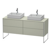 Duravit Waschtischunterschrank XSquare 160x54,8x77,8cm, 4 AZ, steh., Tau s-matt