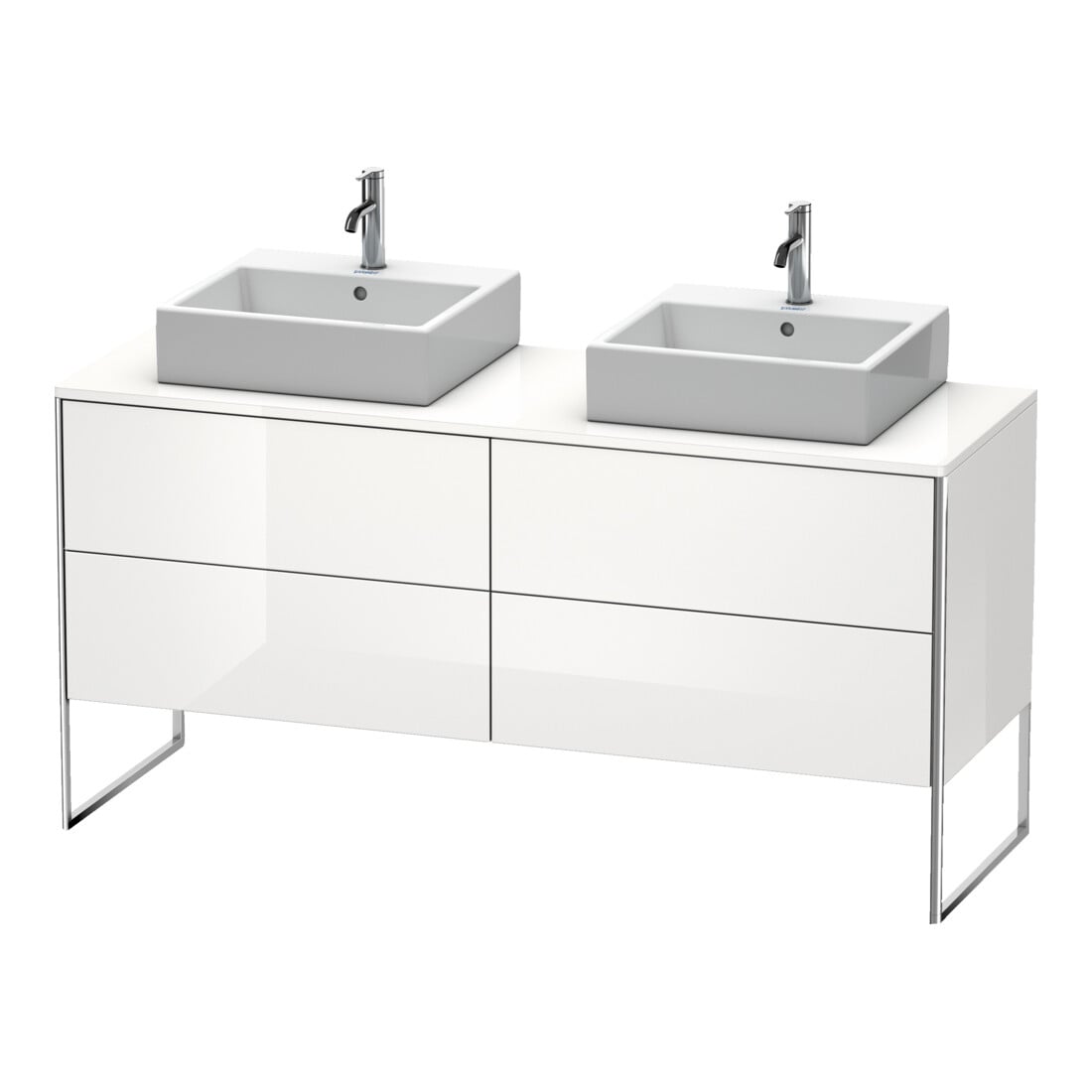 Duravit Waschtischunterschrank XSquare 160x54,8x77,8cm, 4 AZ, steh., Tau s-matt