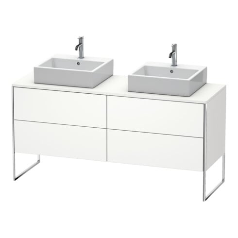 Duravit Waschtischunterschrank XSquare 160x54,8x77,8cm, 4 AZ, steh., we s-matt