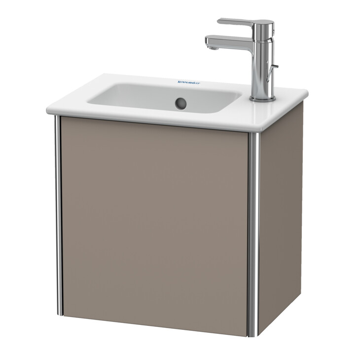 Duravit Waschtischunterschrank XSquare 41x28,9x40cm, wandhängend, T. li, Basalt matt