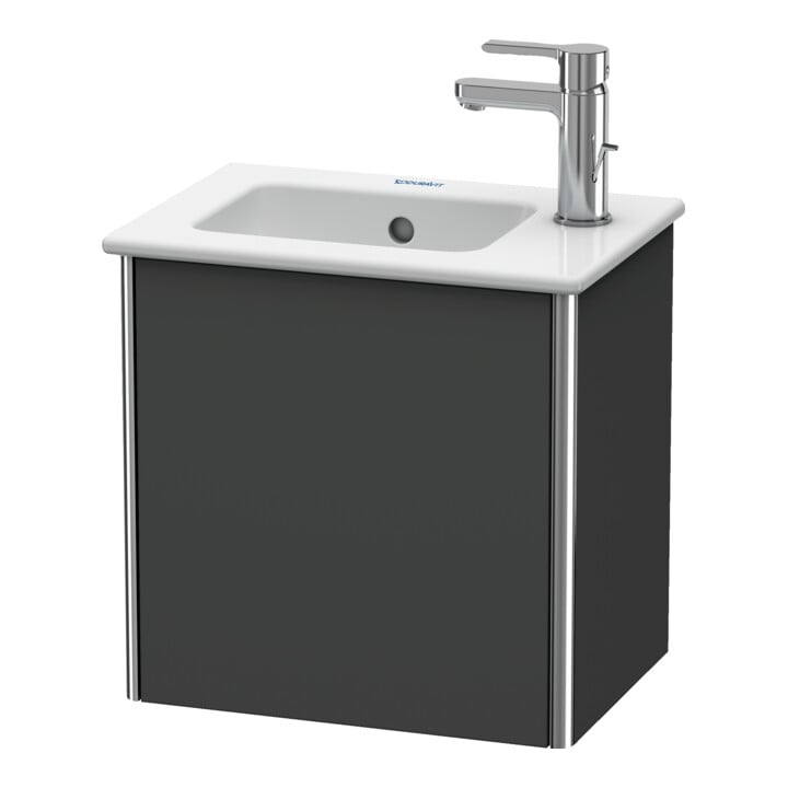 Duravit Waschtischunterschrank XSquare 41x28,9x40cm, wandhängend, T. li, Graphit matt