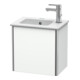 Duravit Waschtischunterschrank XSquare 41x28,9x40cm, wandhängend, T. li, we supermatt-1