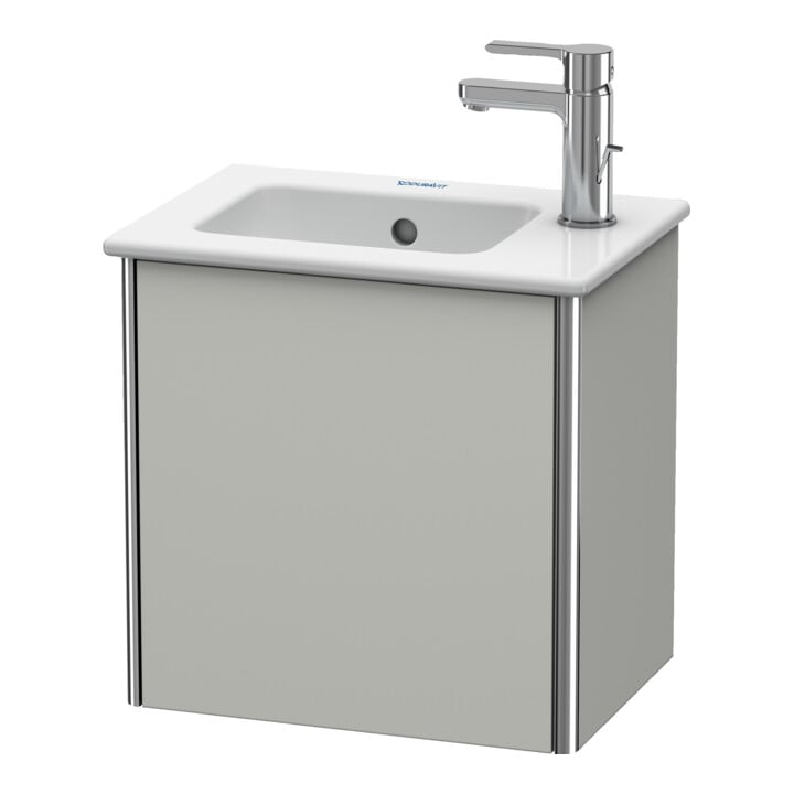 Duravit Waschtischunterschrank XSquare 41x28,9x40cm, wandhängend, T. re, betongr matt