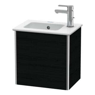 Duravit Waschtischunterschrank XSquare 41x28,9x40cm, wandhängend, T. re, Ei schwarz