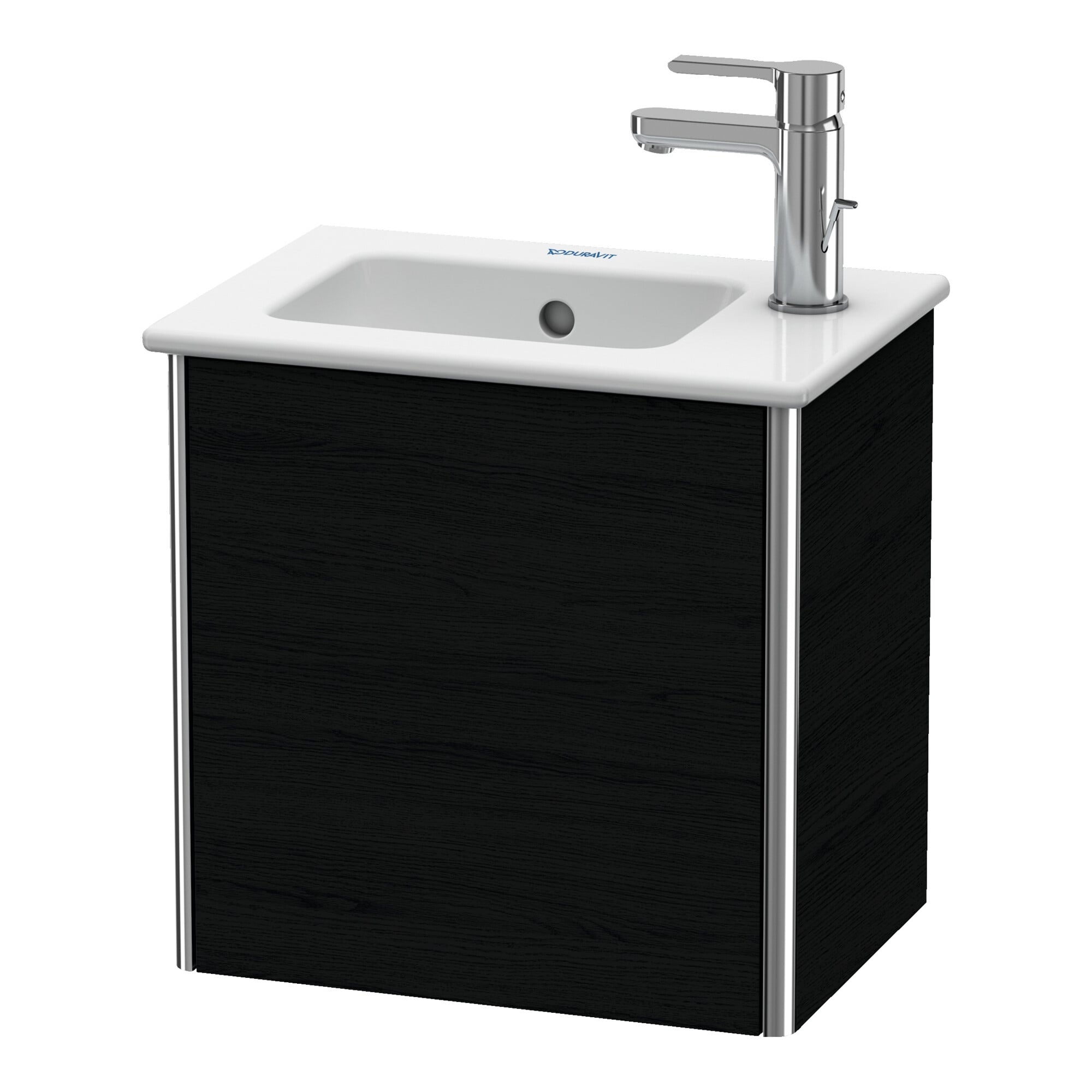 Duravit Waschtischunterschrank XSquare 41x28,9x40cm, wandhängend, T. re, Ei schwarz
