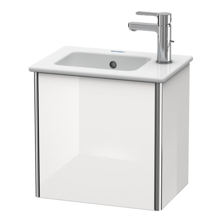 Duravit Waschtischunterschrank XSquare 41x28,9x40cm, wandhängend, T. re, we hochglanz