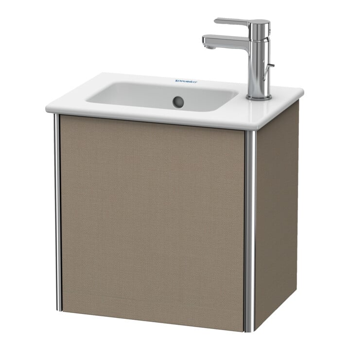 Duravit Waschtischunterschrank XSquare 41x28,9x40cm, wandhängend, Tür links, Leinen