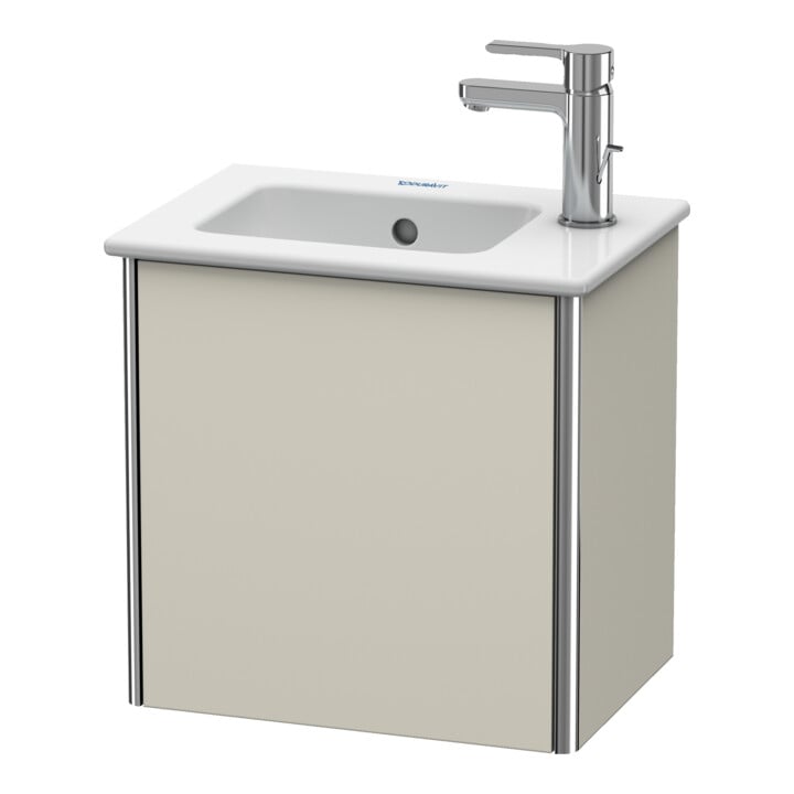 Duravit Waschtischunterschrank XSquare 41x28,9x40cm, wandhängend, Tür links, Taupe