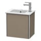 Duravit Waschtischunterschrank XSquare 41x28,9x40cm, wandhängend, Tür rechts, Leinen-2