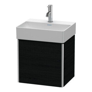Duravit Waschtischunterschrank XSquare 43,4x34x39,7cm, wandhängend, Tür li, Ei sw