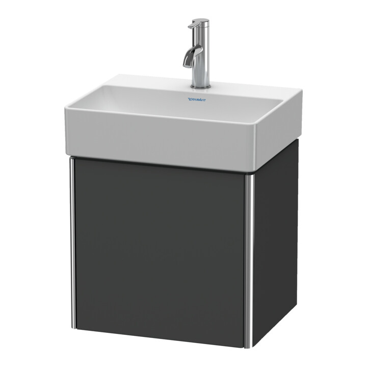 Duravit Waschtischunterschrank XSquare 43,4x34x39,7cm, wandhängend, Tür li, graph ma