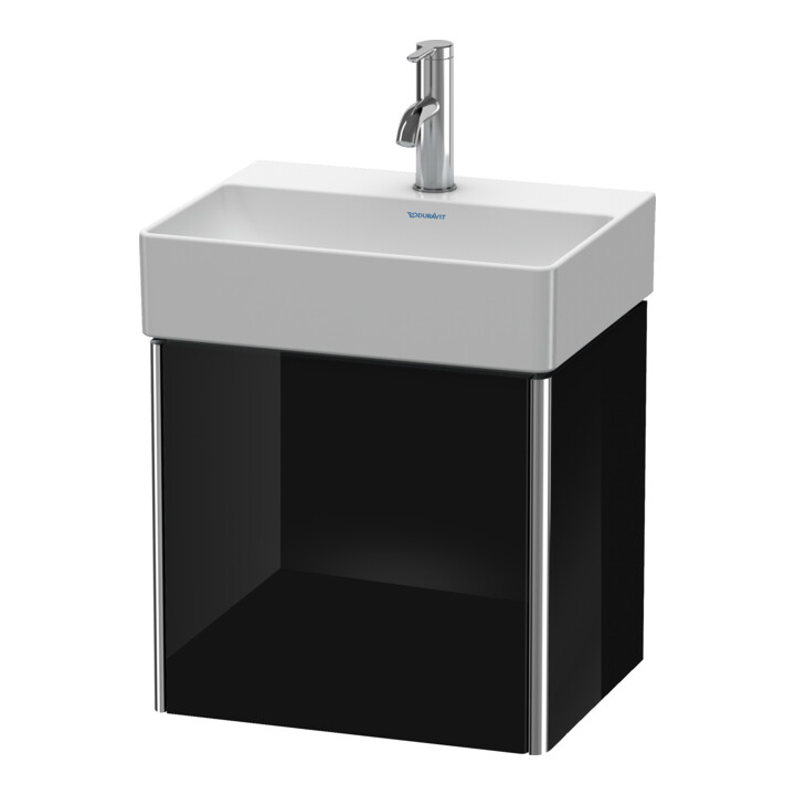 Duravit Waschtischunterschrank XSquare 43,4x34x39,7cm, wandhängend, Tür li, sw hgl