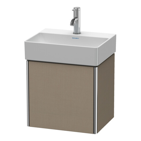 Duravit Waschtischunterschrank XSquare 43,4x34x39,7cm, wandhängend, Tür links, Leinen