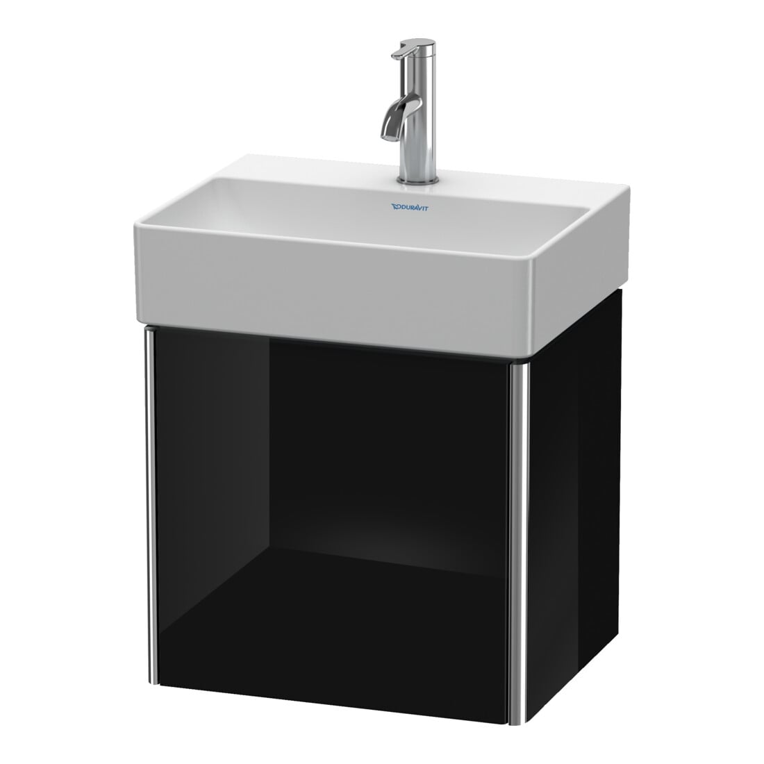 Duravit Waschtischunterschrank XSquare 43,4x34x39,7cm, wandhängend, Tür re, sw hgl