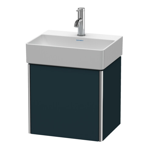 Duravit Waschtischunterschrank XSquare 43,4x34x39,7cm, wd, Tür re, blau s-matt