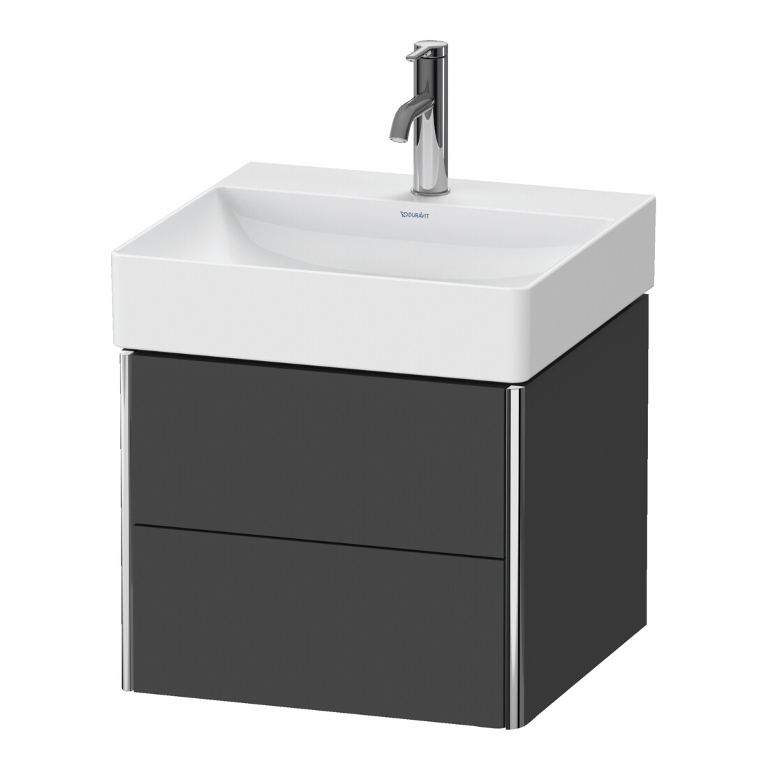 Duravit Waschtischunterschrank XSquare 48,4x46x39,7cm, 2 SBK, wandhängend, graph ma