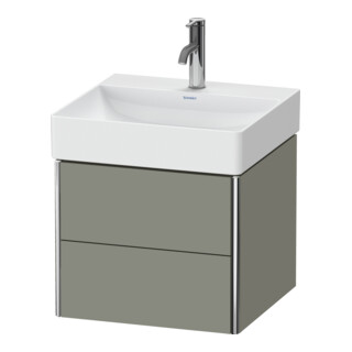 Duravit Waschtischunterschrank XSquare 48,4x46x39,7cm, 2 SBK, wd, st-g s-matt