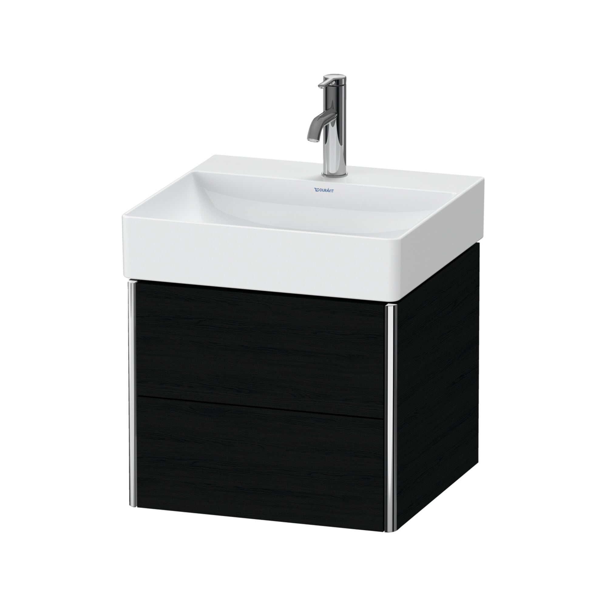 Duravit Waschtischunterschrank XSquare 48,4x46x39,7cm, 2 Schub., wandhängend, Ei sw