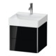 Duravit Waschtischunterschrank XSquare 48,4x46x39,7cm, 2 Schub., wandhängend, sw hgl-2