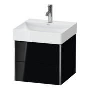 Duravit Waschtischunterschrank XSquare 48,4x46x39,7cm, 2 Schub., wandhängend, sw hgl-2