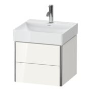 Duravit Waschtischunterschrank XSquare 48,4x46x39,7cm, 2 Schub., wandhängend, we. hgl-2