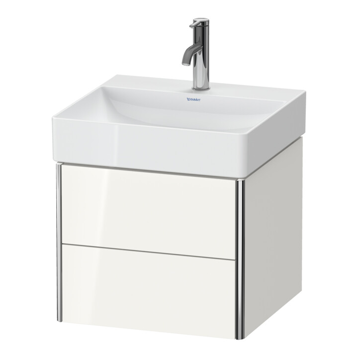 Duravit Waschtischunterschrank XSquare 48,4x46x39,7cm, 2 Schub., wandhängend, we. hgl