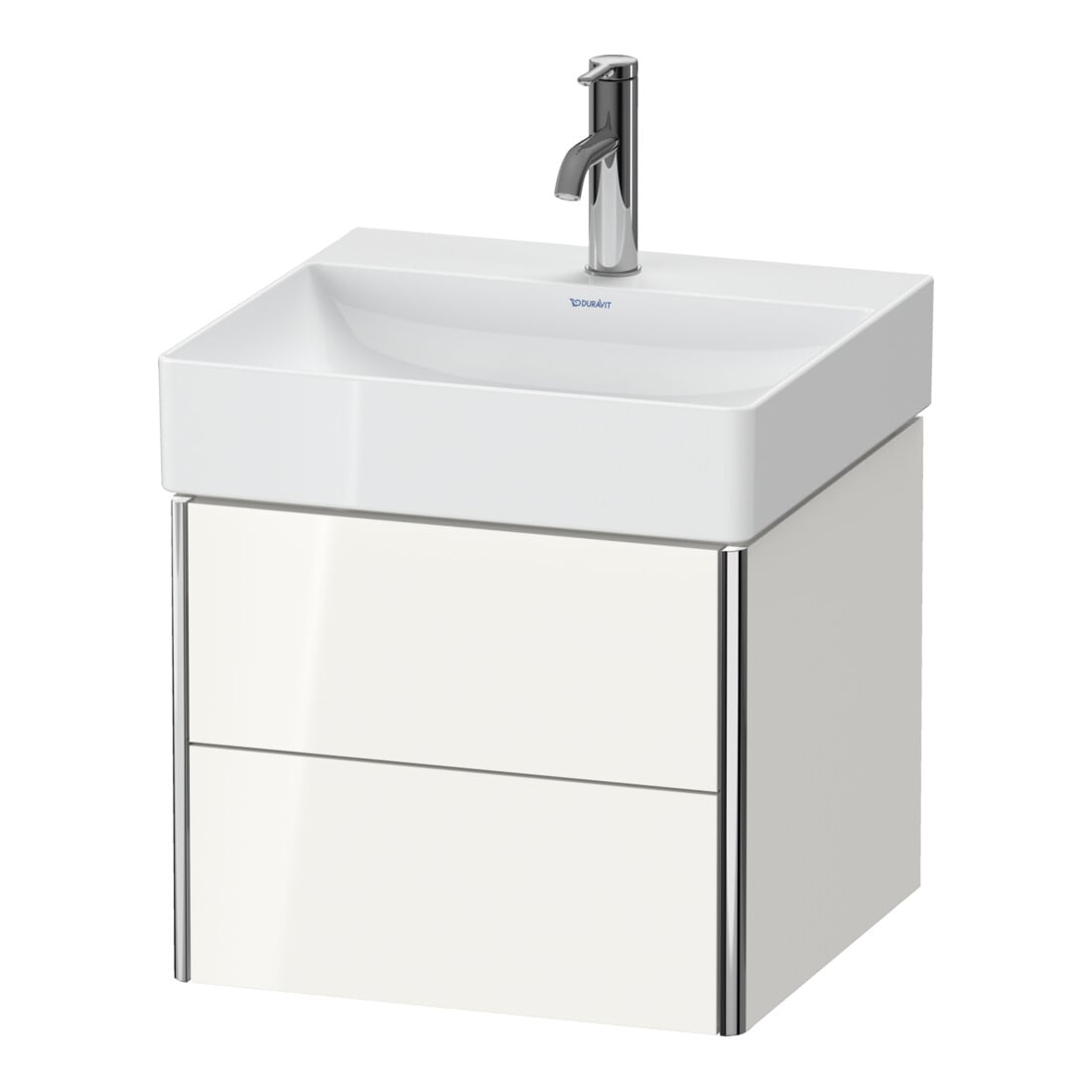Duravit Waschtischunterschrank XSquare 48,4x46x39,7cm, 2 Schub., wandhängend, we. hgl