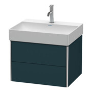 Duravit Waschtischunterschrank XSquare 58,4x46cm, blau s-matt, 2 Schubk., wandhängend-2