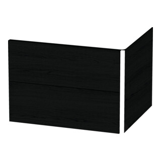 Duravit Waschtischunterschrank XSquare 58,4x46cm, Ei sw, 2 Schubk., wandhängend