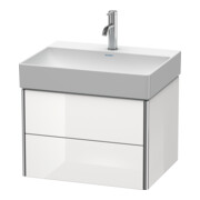 Duravit Waschtischunterschrank XSquare 58,4x46cm, Ei sw, 2 Schubk., wandhängend-2
