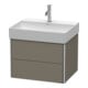 Duravit Waschtischunterschrank XSquare 58,4x46cm, f Gr s-matt, 2 Schubk., wandhängend