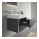 Duravit Waschtischunterschrank XSquare 58,4x46cm, graph m, 2 Schubk., wandhängend