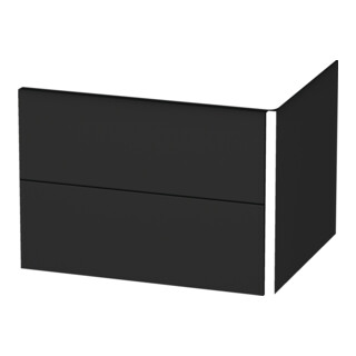 Duravit Waschtischunterschrank XSquare 58,4x46cm, graph matt, 2 Schubk., wandhängend