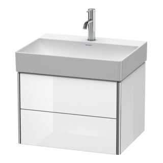 Duravit Waschtischunterschrank XSquare 58,4x46cm, lei, 2 Schubk., wandhängend
