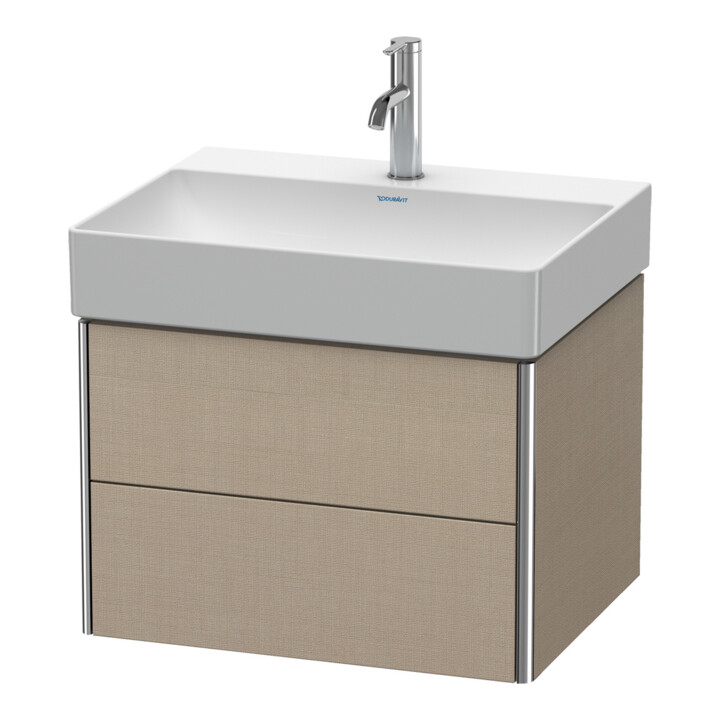 Duravit Waschtischunterschrank XSquare 58,4x46cm, lei, 2 Schubk., wandhängend