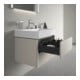 Duravit Waschtischunterschrank XSquare 58,4x46cm, Tau, 2 Schubk., wandhängend