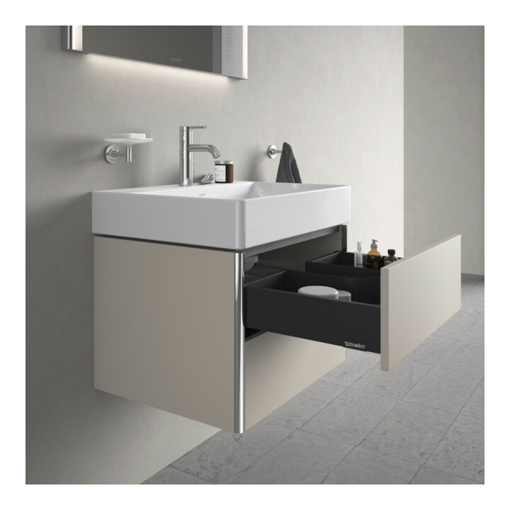 Duravit Waschtischunterschrank XSquare 58,4x46cm, Tau, 2 Schubk., wandhängend