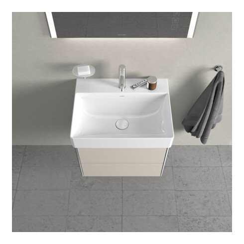 Duravit Waschtischunterschrank XSquare 58,4x46cm, Tau, 2 Schubk., wandhängend