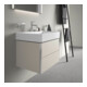 Duravit Waschtischunterschrank XSquare 58,4x46cm, Tau, 2 Schubk., wandhängend