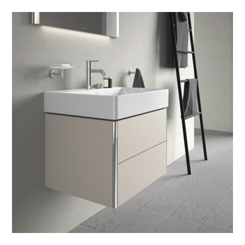 Duravit Waschtischunterschrank XSquare 58,4x46cm, Tau, 2 Schubk., wandhängend