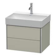 Duravit Waschtischunterschrank XSquare 58,4x46cm, Tau s-matt, 2 Schubk., wandhängend-2