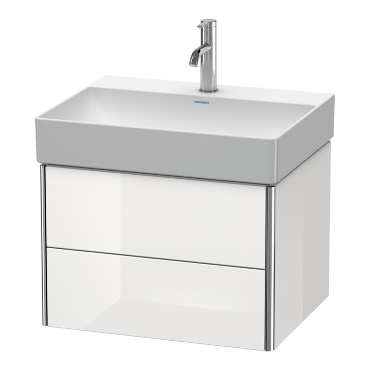 Duravit Waschtischunterschrank XSquare 58,4x46cm, we hgl, 2 Schubk., wandhängend