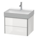 Duravit Waschtischunterschrank XSquare 58,4x46cm, we hgl, 2 Schubk., wandhängend