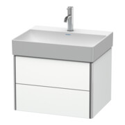 Duravit Waschtischunterschrank XSquare 58,4x46cm, we matt, 2 Schubk., wandhängend
