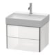Duravit Waschtischunterschrank XSquare 58,4x46cm, we s-matt, 2 Schubk., wandhängend-1
