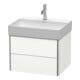 Duravit Waschtischunterschrank XSquare 58,4x46cm, we s-matt, 2 Schubk., wandhängend-2